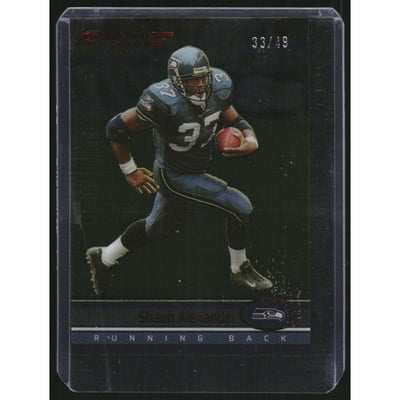 2022 Clearly Donruss Clearly Retro '02 Red #14 Shaun Alexander