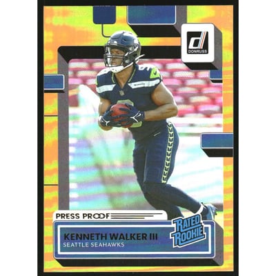 2022 Donruss Press Proof Premium #318 Kenneth Walker III RR