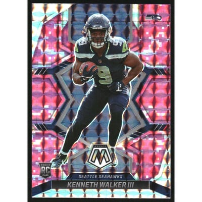 2022 Panini Mosaic Mosaic Camo Pink #308 Kenneth Walker III