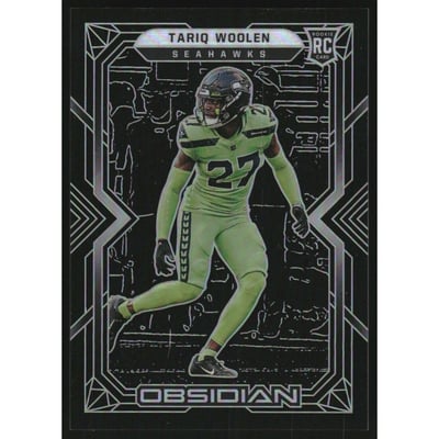 2022 Panini Obsidian #180 Tariq Woolen RC