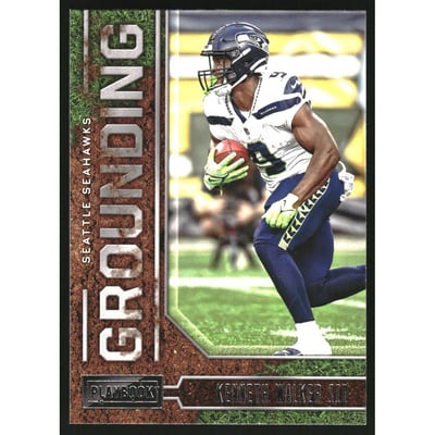 2022 Panini Playbook Grounding #22 Kenneth Walker III