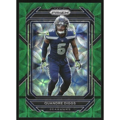 2022 Panini Prizm Prizms Green Scope #260 Quandre Diggs