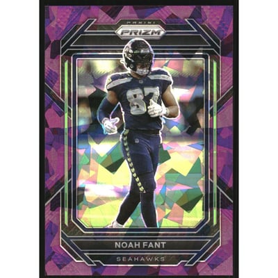 2022 Panini Prizm Prizms Purple Ice #258 Noah Fant