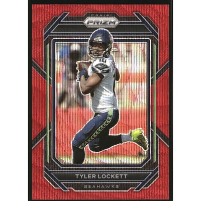 2022 Panini Prizm Prizms Red Wave #257 Tyler Lockett