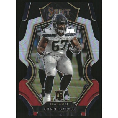 2022 Select Prizm Black and Red Die Cut #190 Charles Cross