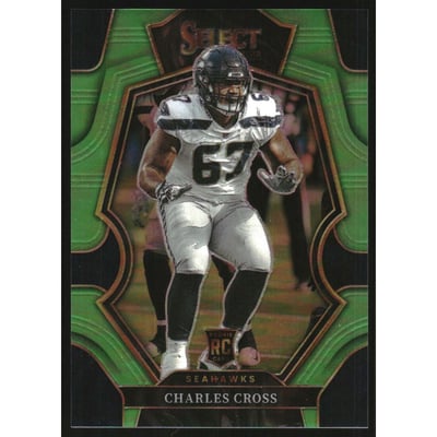 2022 Select Prizm Neon Green #190 Charles Cross