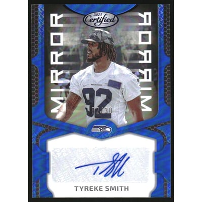 2023 Certified Mirror Signatures Blue #99 Tyreke Smith