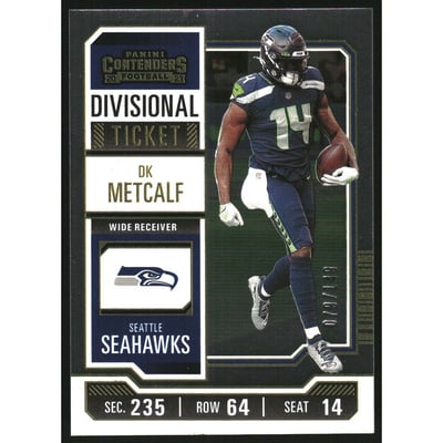 2023 Panini Contenders Divisional Ticket #89 D.K. Metcalf
