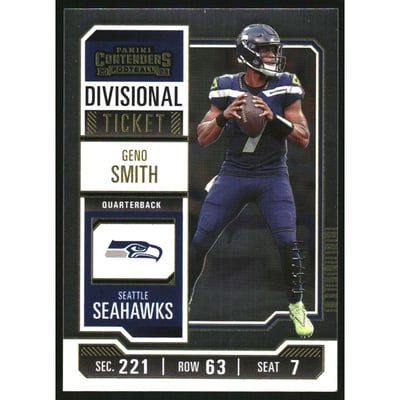 2023 Panini Contenders Divisional Ticket #90 Geno Smith