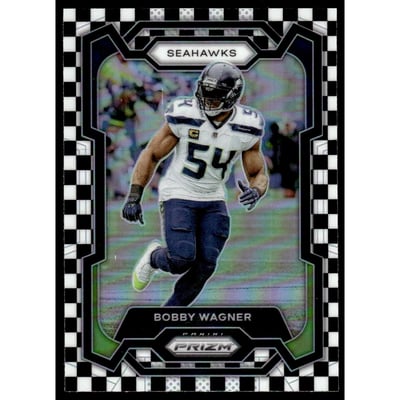 2023 Panini Prizm Prizms Black and White Checker #256 Bobby Wagner