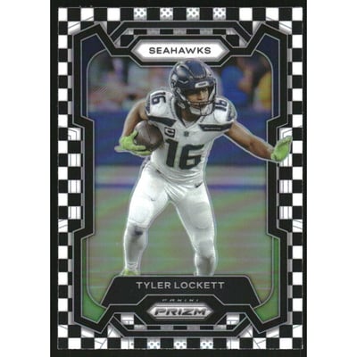 2023 Panini Prizm Prizms Black and White Checker #264 Tyler Lockett