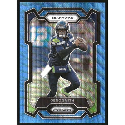 2023 Panini Prizm Prizms Blue Wave #258 Geno Smith