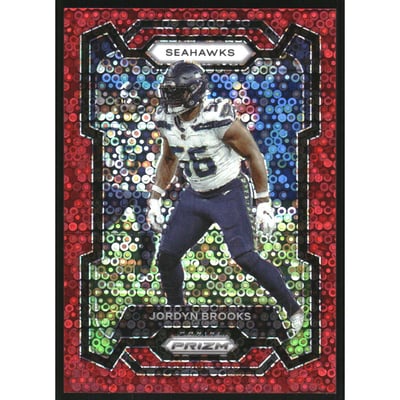 2023 Panini Prizm Prizms No Huddle Red #260 Jordyn Brooks