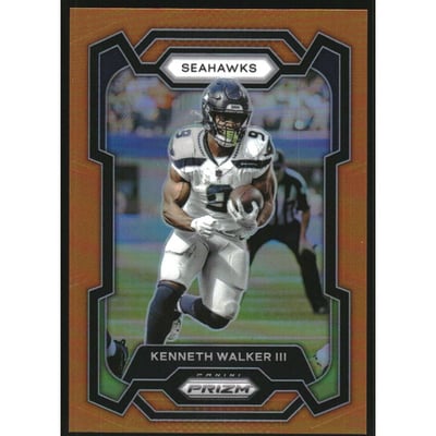 2023 Panini Prizm Prizms Orange #261 Kenneth Walker III
