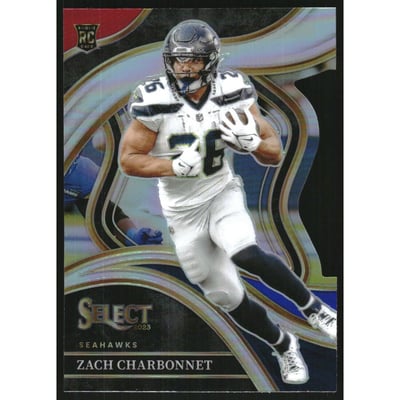 2023 Select Prizm Red and Blue Die Cut #202 Zach Charbonnet