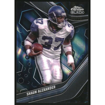 2023 Topps Composite Chrome Black Blue Lava Refractors #147 Shaun Alexander