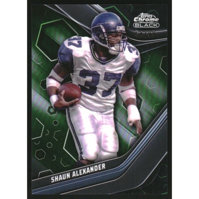 2023 Topps Composite Chrome Black Green Refractors #147 Shaun Alexander