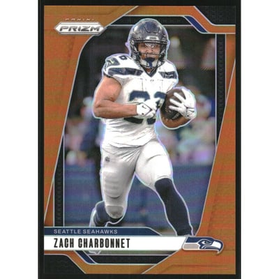 2024 Panini Prizm Prizms Orange #264 Zach Charbonnet
