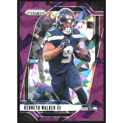 2024 Panini Prizm Prizms Purple Ice #260 Kenneth Walker III