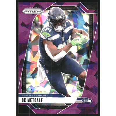 2024 Panini Prizm Prizms Purple Ice #261 D.K. Metcalf