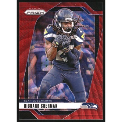 2024 Panini Prizm Prizms Red Wave #265 Richard Sherman