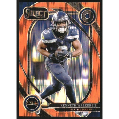 2024 Select Prizm Orange Shock #276 Kenneth Walker III/399