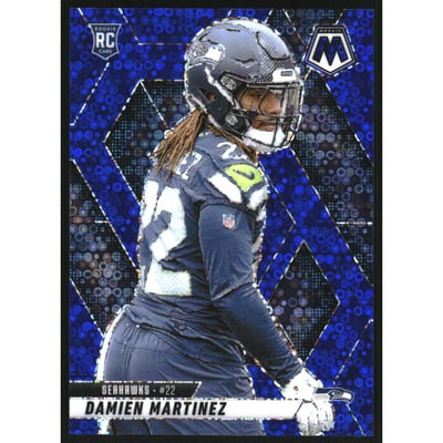 2025 Panini Mosaic Mosaic No Huddle Blue #360 Damien Martinez