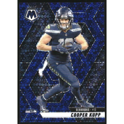 2025 Panini Mosaic Mosaic No Huddle Blue #60 Cooper Kupp