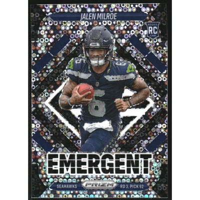 2025 Panini Prizm Emergent Prizms No Huddle #4 Jalen Milroe