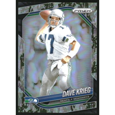 2025 Panini Prizm Prizms Forest Camo #88 Dave Krieg