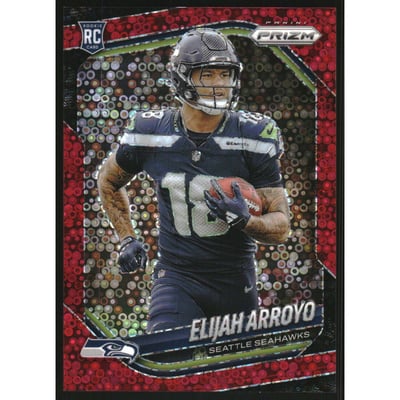 2025 Panini Prizm Prizms No Huddle Red #309 Elijah Arroyo