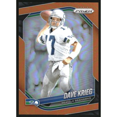 2025 Panini Prizm Prizms Orange #88 Dave Krieg