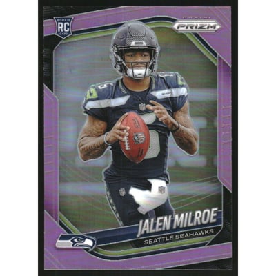 2025 Panini Prizm Prizms Pink #317 Jalen Milroe