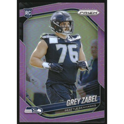 2025 Panini Prizm Prizms Pink #387 Grey Zabel