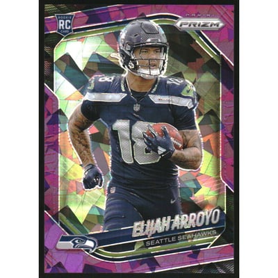 2025 Panini Prizm Prizms Purple Ice #309 Elijah Arroyo