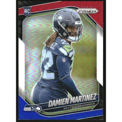 2025 Panini Prizm Prizms Red White and Blue #373 Damien Martinez
