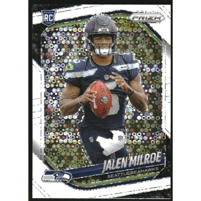2025 Panini Prizm Prizms White Disco #317 Jalen Milroe