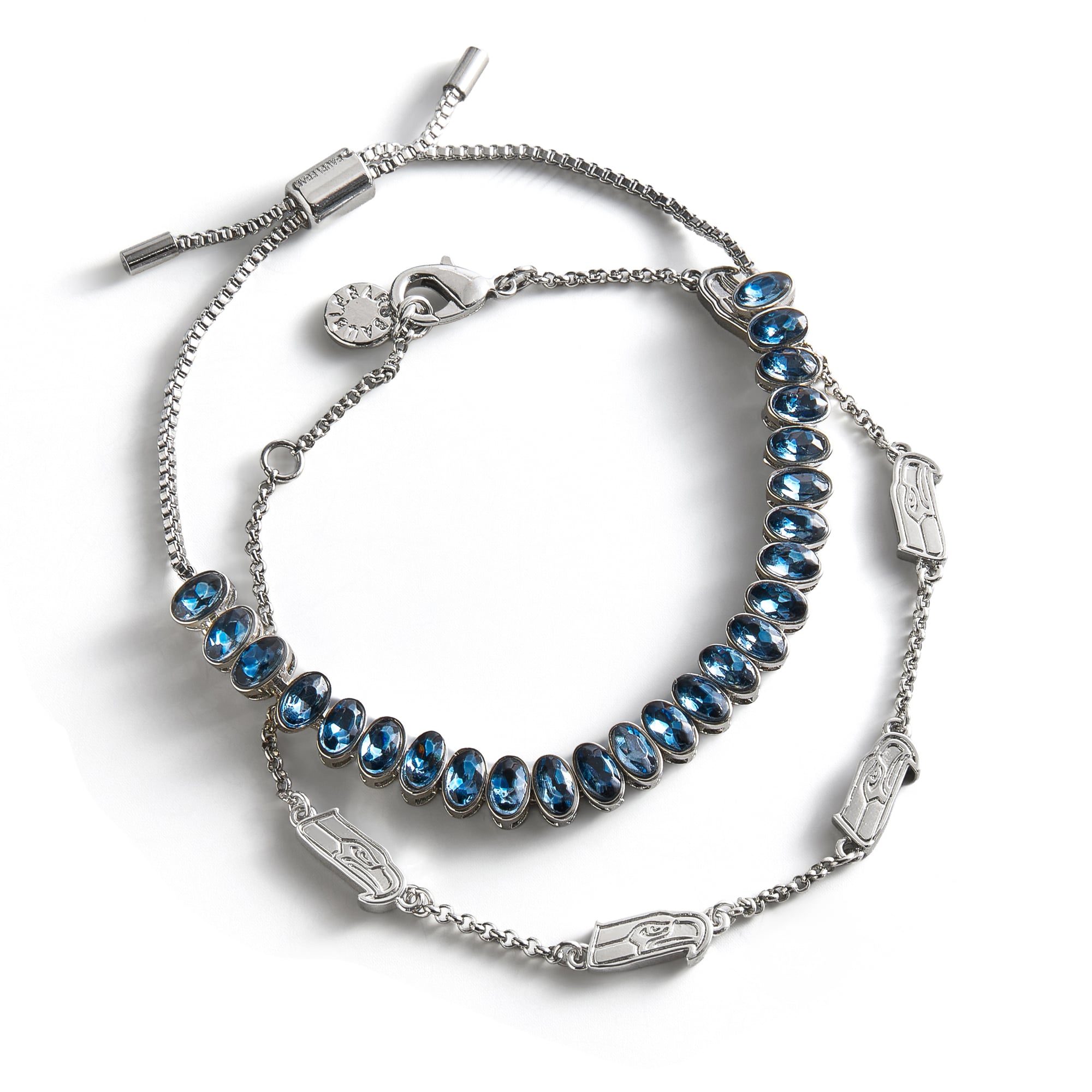 BaubleBar Seattle Seahawks - Ensemble de deux bracelets de tennis