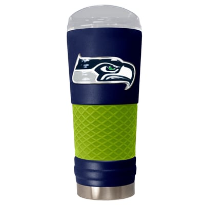 Seattle Seahawks 24oz. Powder Coated Draft Travel Mug - Blue