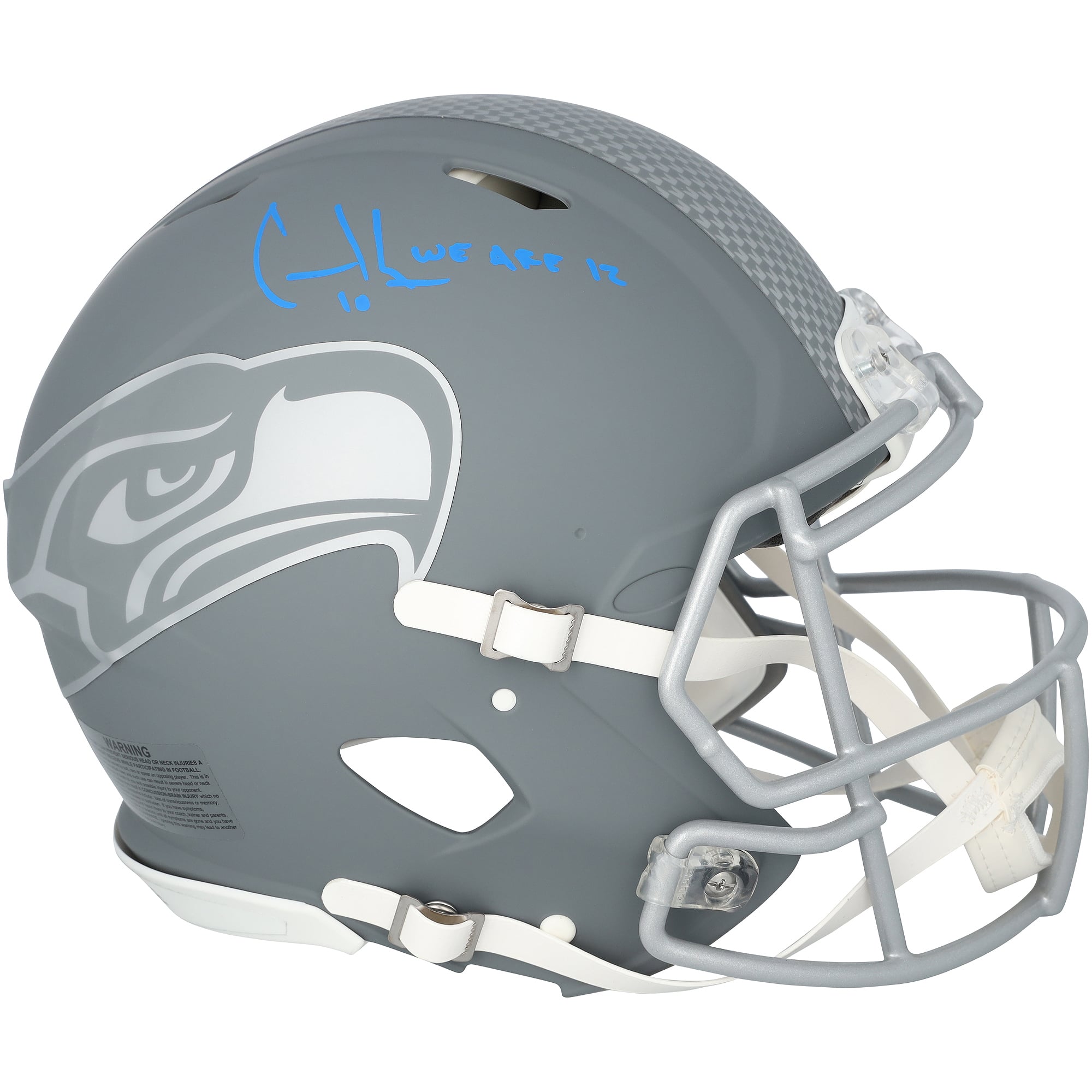 Cooper Kupp Seattle Seahawks Autographed Riddell Slate Speed Authentic Helmet with "We Are 12" Inscription