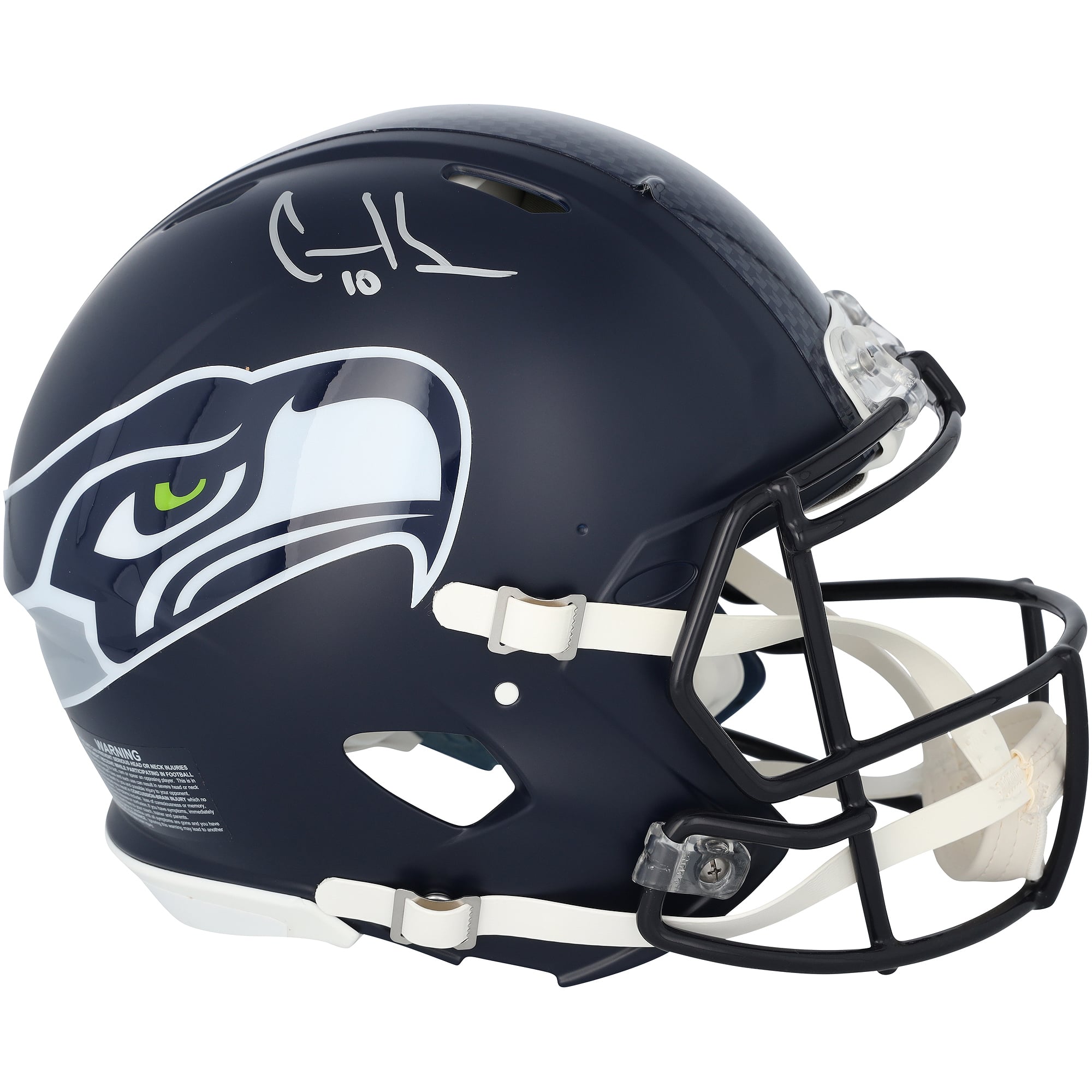 Casque Riddell Speed Authentic autographié par Cooper Kupp, des Seahawks de Seattle, champions du Super Bowl LX