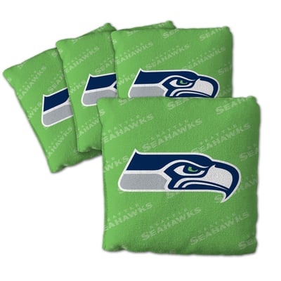Seattle Seahawks Fanpoint Four-Piece Cornhole Bag Set
