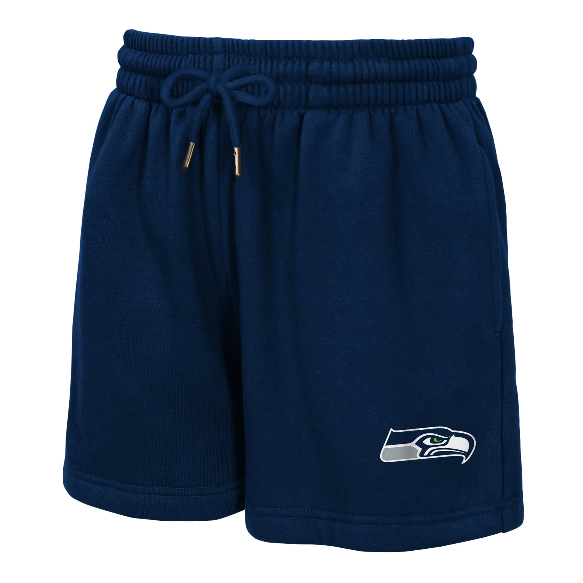 Ensemble sweat-shirt et short en polaire à col V Seattle Seahawks Red Zone bleu marine pour jeunes filles par Erin Andrews