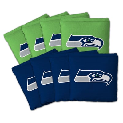 Seattle Seahawks IDNA Eight-Piece Cornhole Bag Set