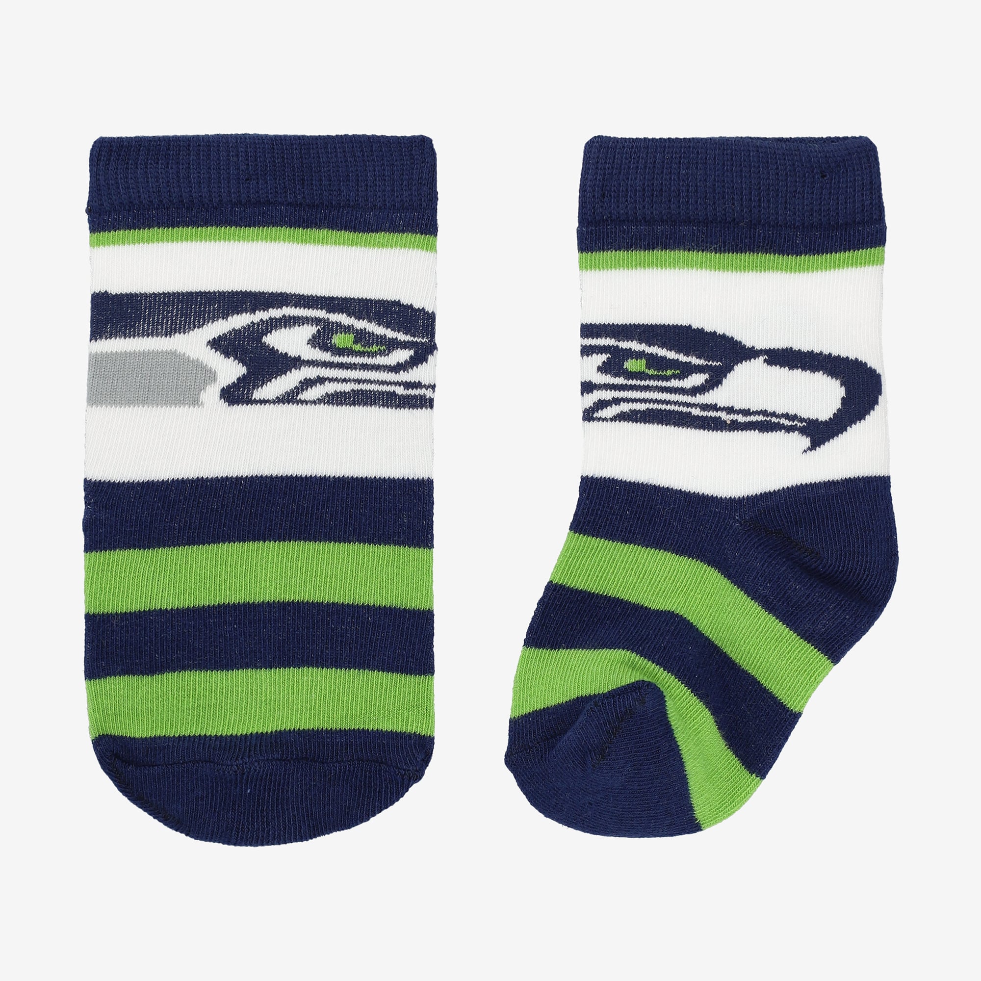 Infant Starter  Blue Seattle Seahawks Rugby Block Socks