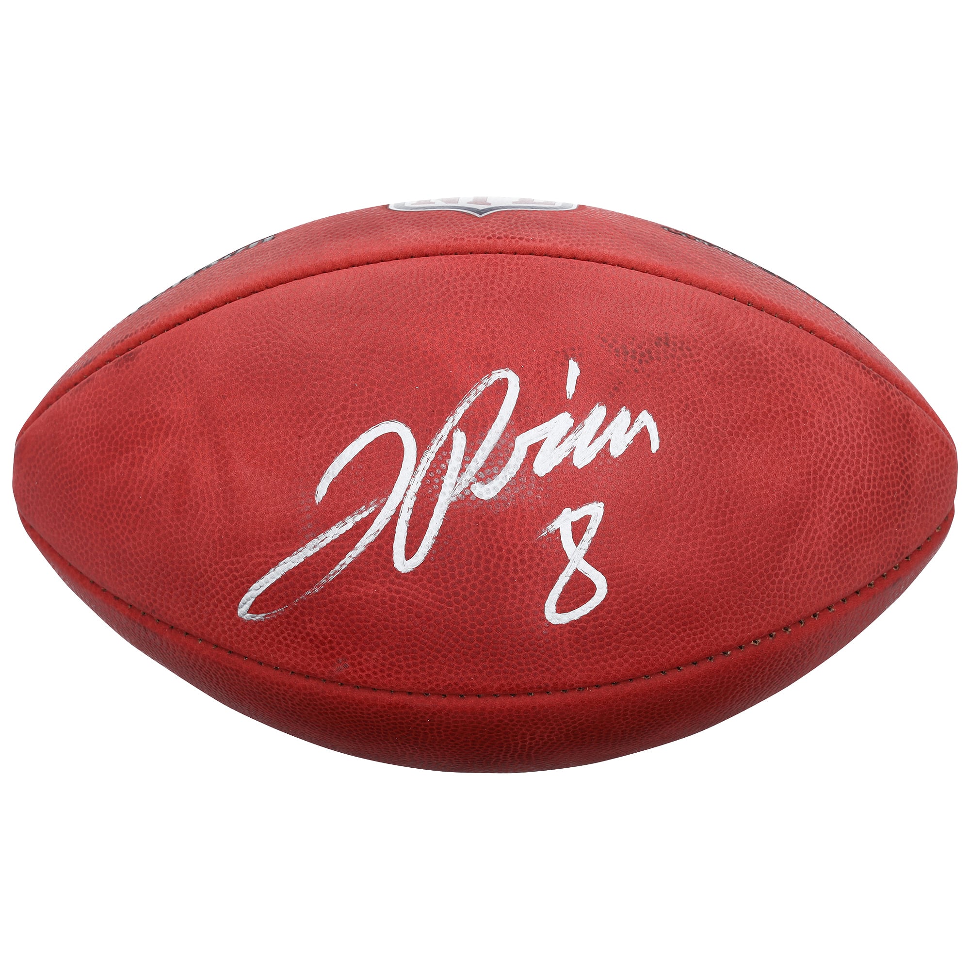 Ballon de football américain Duke en couleur autographié par Jadarian Price des Seattle Seahawks