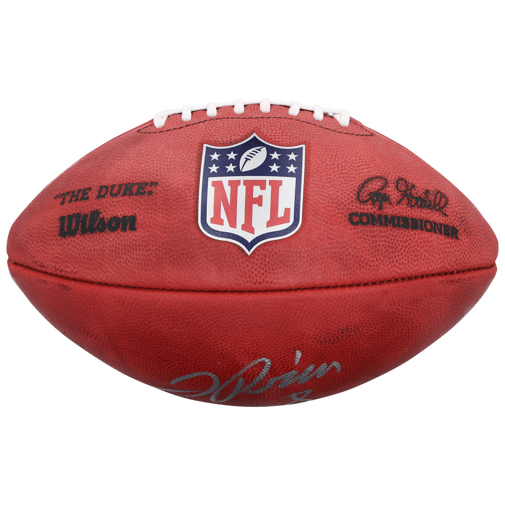 Ballon de football américain Duke en couleur autographié par Jadarian Price des Seattle Seahawks