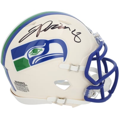 Jadarian Price Seattle Seahawks Autographed Fanatics Authentic Riddell Retro Speed Mini Helmet