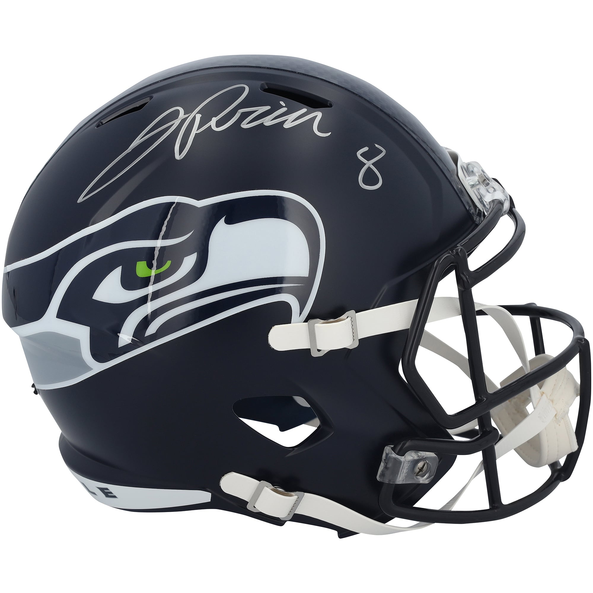 Casque réplique Riddell Speed autographié par Jadarian Price des Seahawks de Seattle