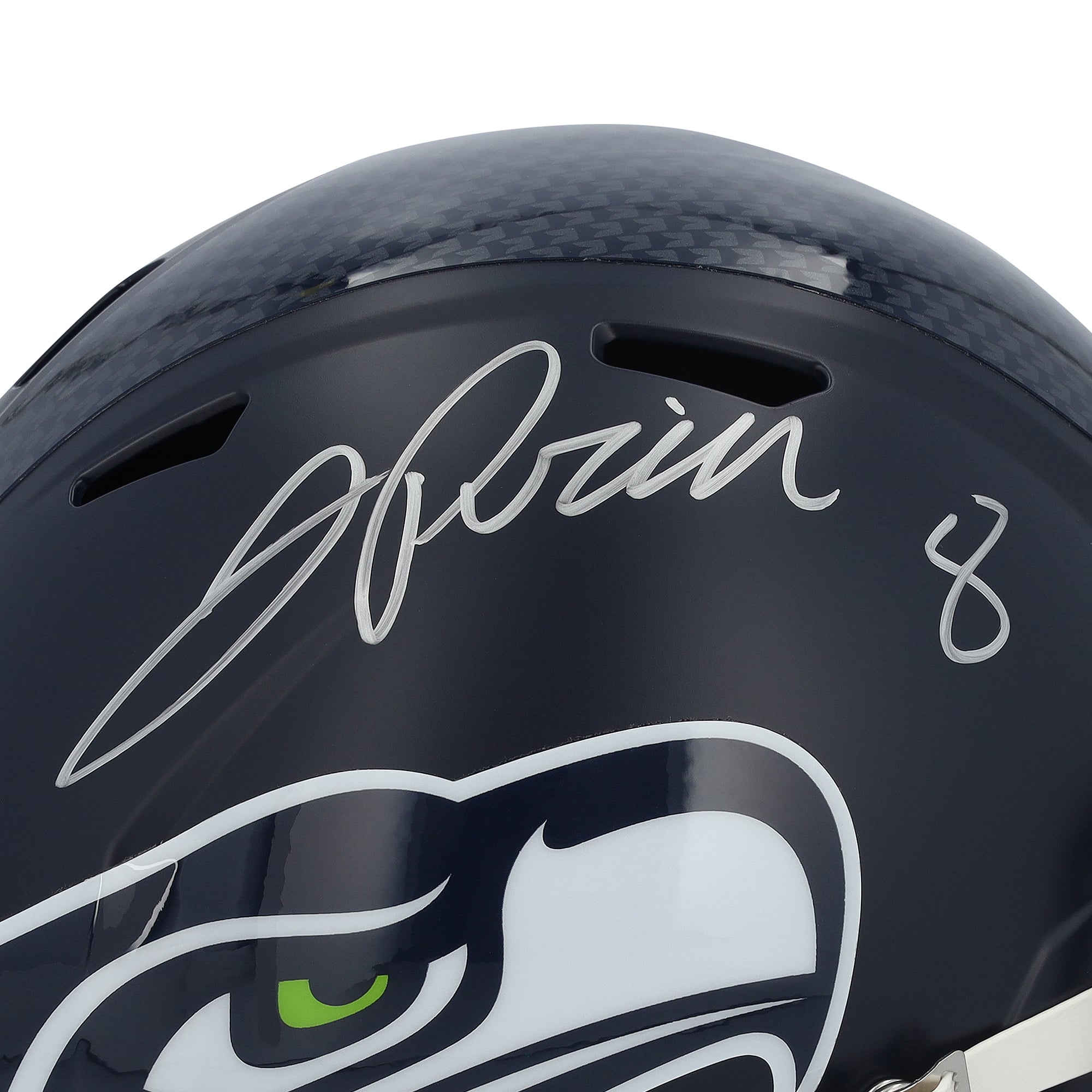Casque réplique Riddell Speed autographié par Jadarian Price des Seahawks de Seattle